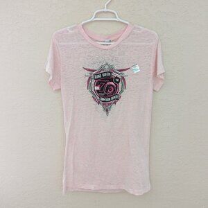 Vintage Daytona Bike Week 2011 70th Pink Short Sleeved T Shirt Size 2XL NWT Y2K